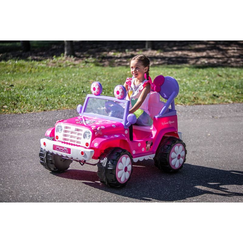 Kid Trax 6V Disney Minnie Mouse Flower Power 4x4 Powered Ride-On - Pink