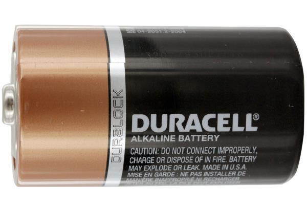 12-Pack D Duracell CopperTop Alkaline Batteries (MN1300)