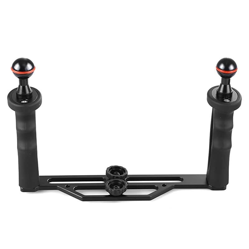 Underwater Video Light Stabilizer Tray Lightweight Aluminium Tray for GoPro OSMO and Any Other Camera with 14 inch Screw Hole