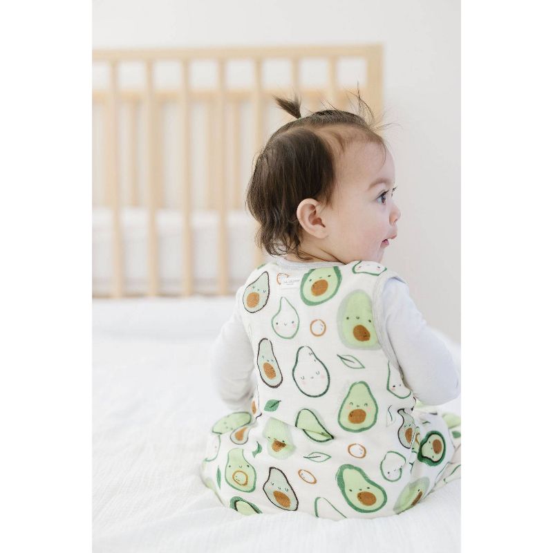 Loulou Lollipop Muslin Sleep Sack Wearable Blanket - Avocado 12-24M