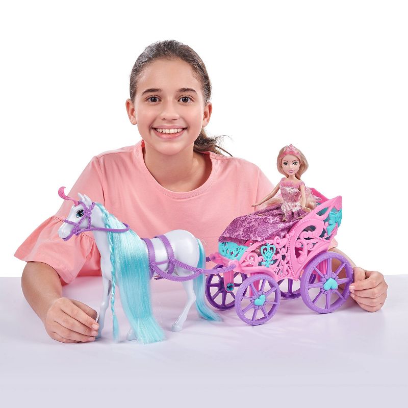 Glitzeez Princess with Horse & Carriage Playset