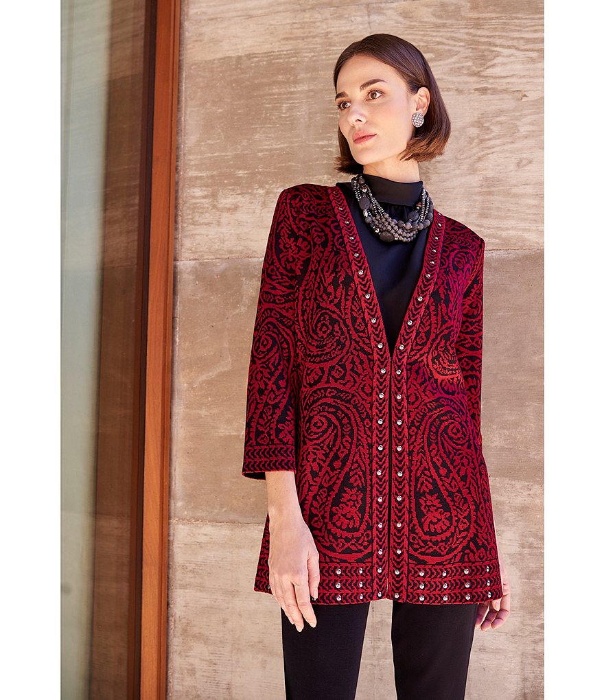 Eva Varro Solid Knit Jersey Banded Hem Pull-On Harem Pants