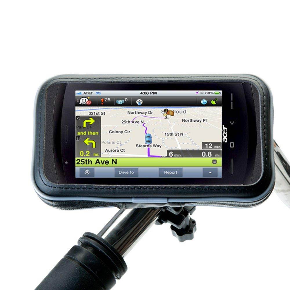 Water Resistant Handlebar Holder Mounts the Acer NeoTouch S200 in Stable and Secure Method