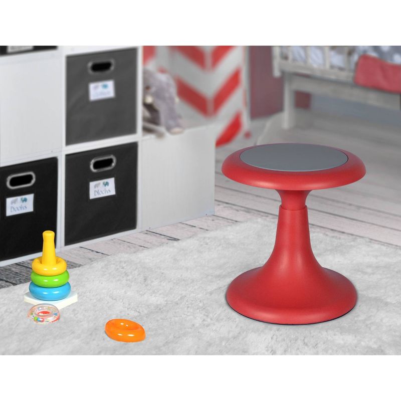 13" Glow Wobble Stool Red - Regency