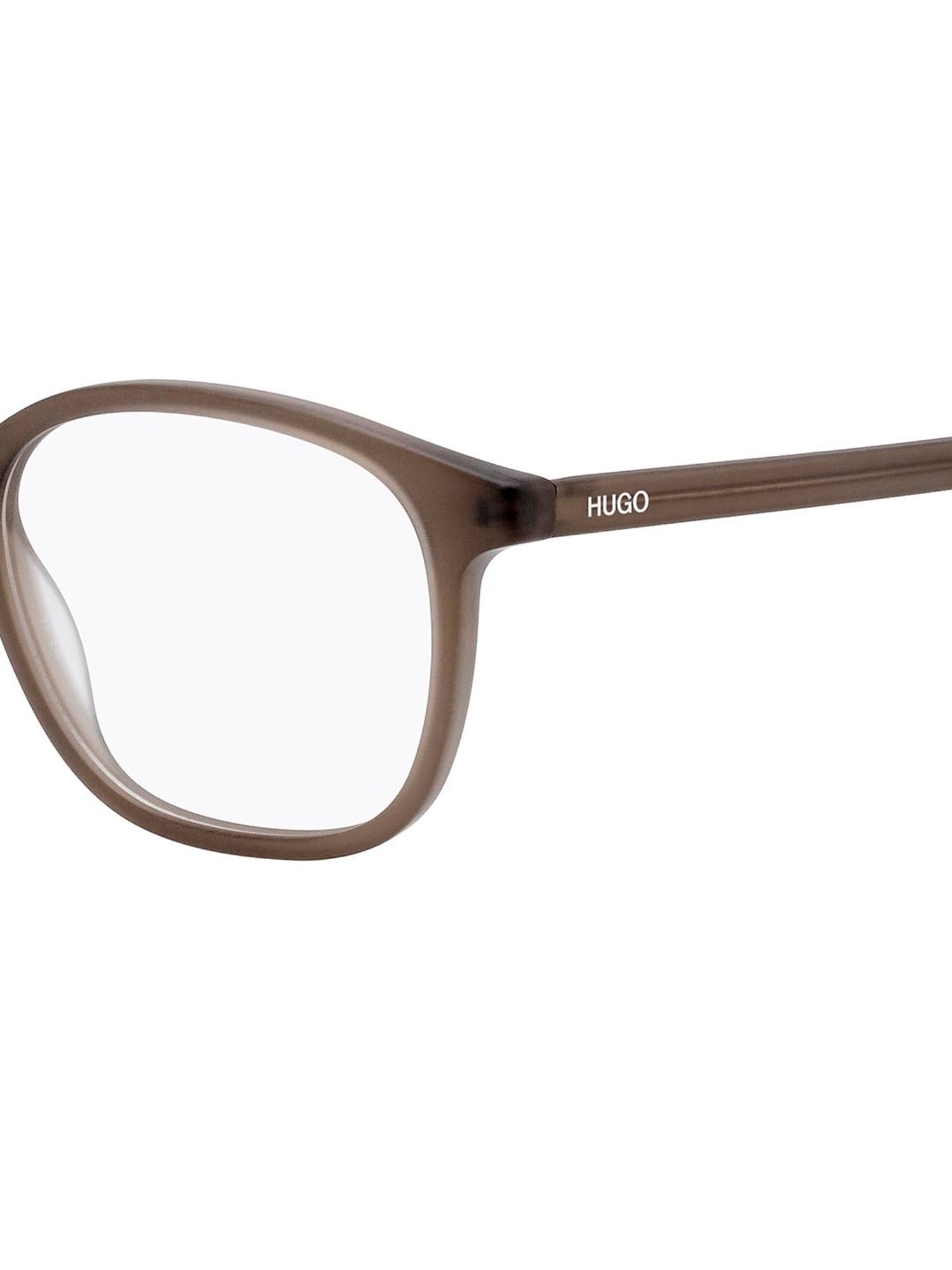 HUGO Brown Square Eye Frames for Men