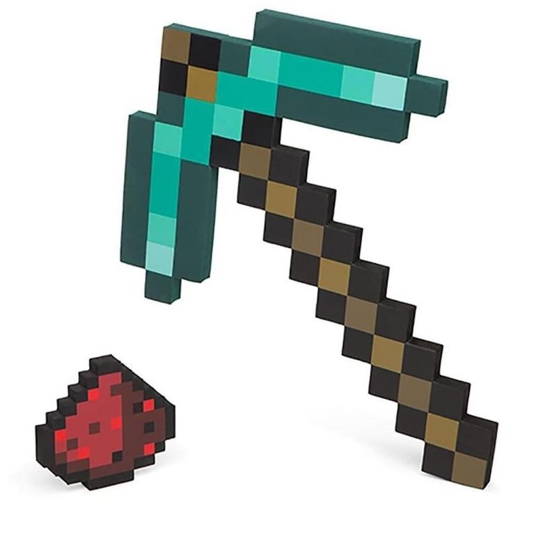 ThinkGeek, Inc. Minecraft Diamond Pickaxe and Redstone Dust Adventure Kit