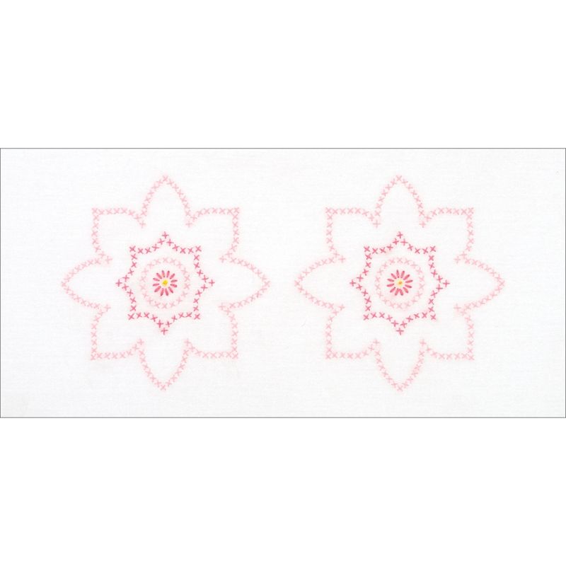 Jack Dempsey Stamped Pillowcase W/White Perle Edge 2/Pkg-Classic