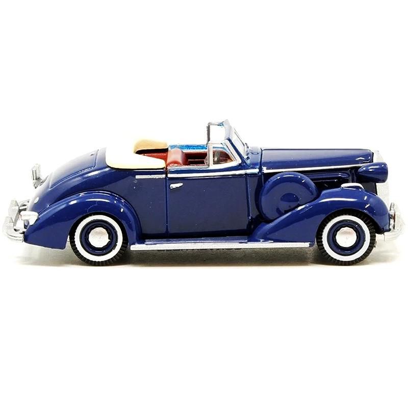 1936 Buick Special Convertible Coupe Musketeer Blue 1/87 (HO) Scale Diecast Model Car by Oxford Diecast
