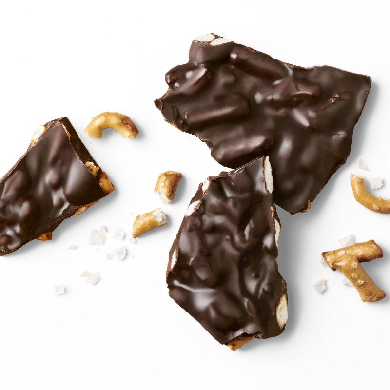 barkTHINS Sea Salt Dark Chocolate Pretzels - 10oz