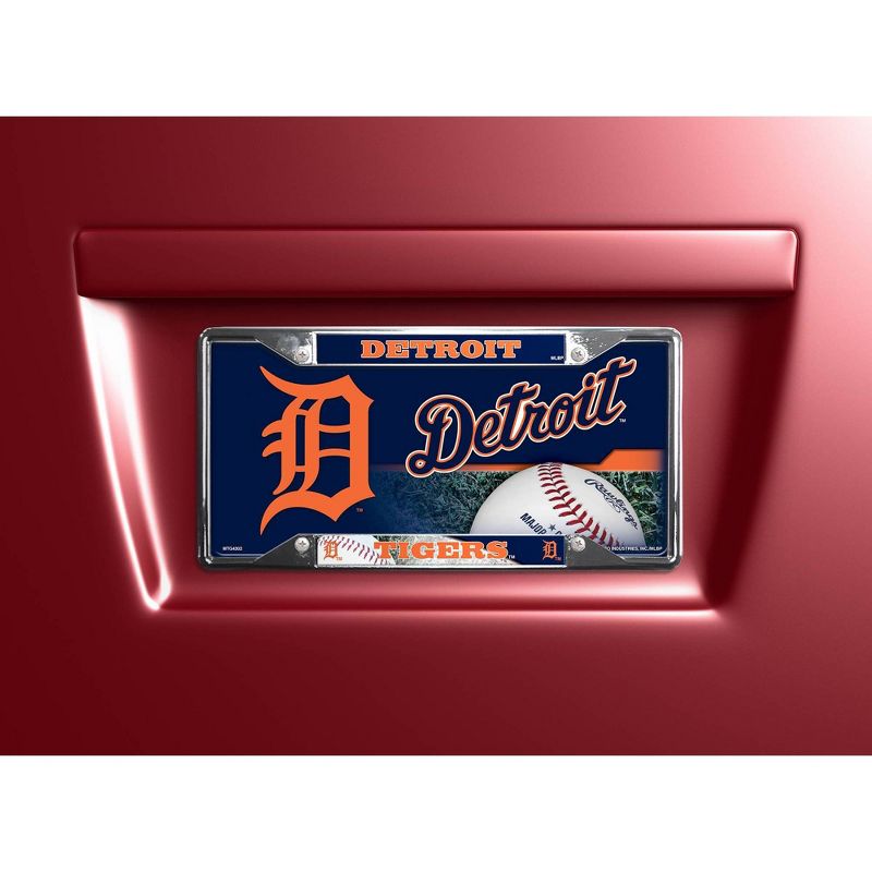 MLB Detroit Tigers View Chrome License Plate Frame