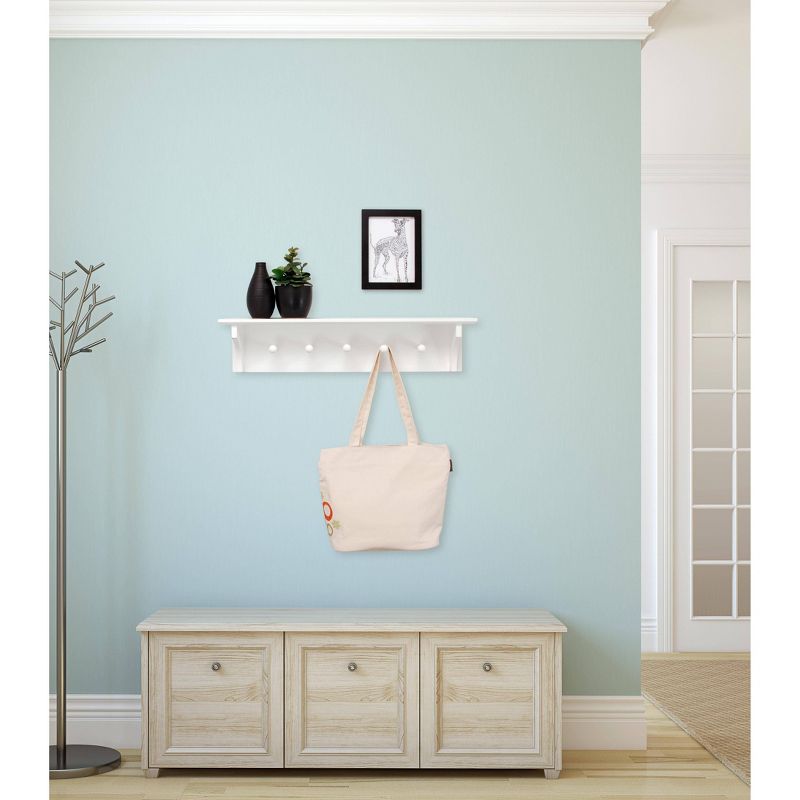 Decorative Wall Shelf - Simple White