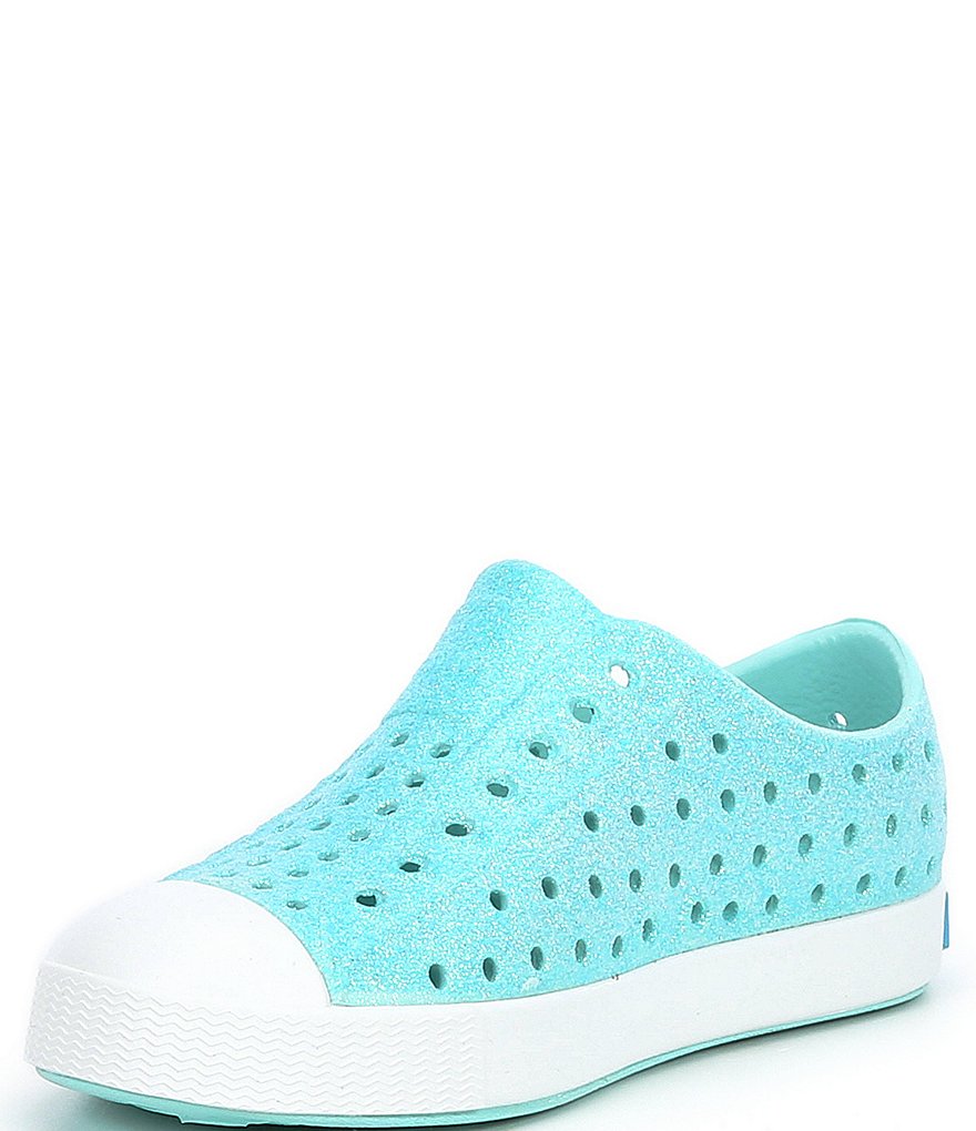 Native Girls' Jefferson Bling Glitter Slip-On Sneakers (Toddler)