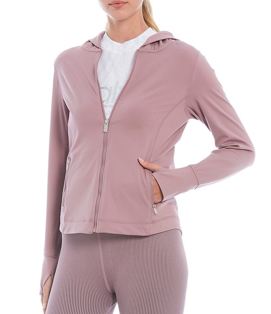 Calvin Klein Performance Yoga Long Sleeve Front Zip Hoodie Jacket