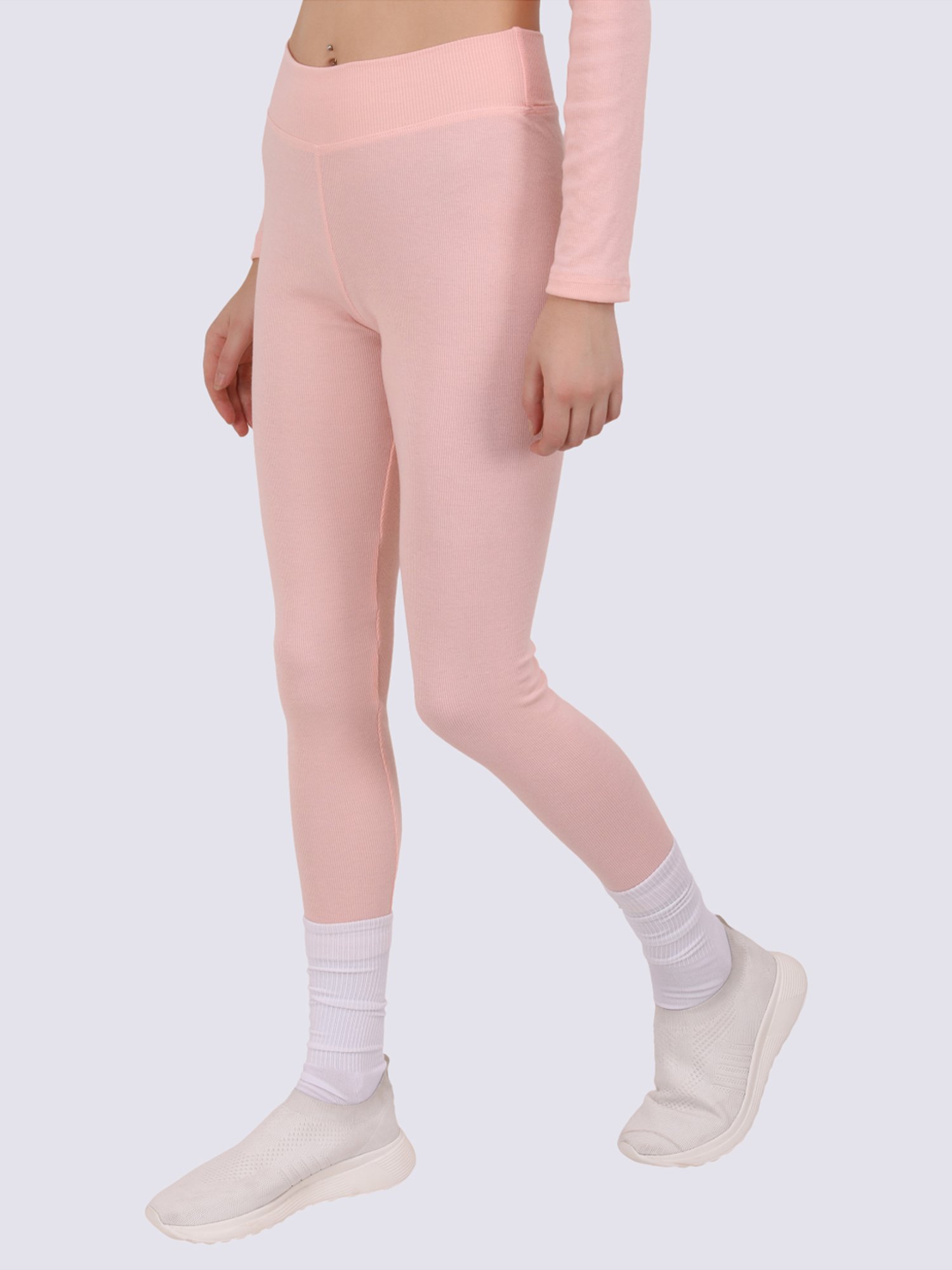 EVERDION Peach Cotton Tights