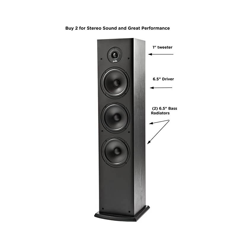T Series 5 Channel Home Theater Bundle | Includes Two (2) T15 Bookshelf, One (1) T30 Center Channel & Two (2) T50 Tower Speakers | Premium Sound at a Great Value | Dolby and DTS Surround