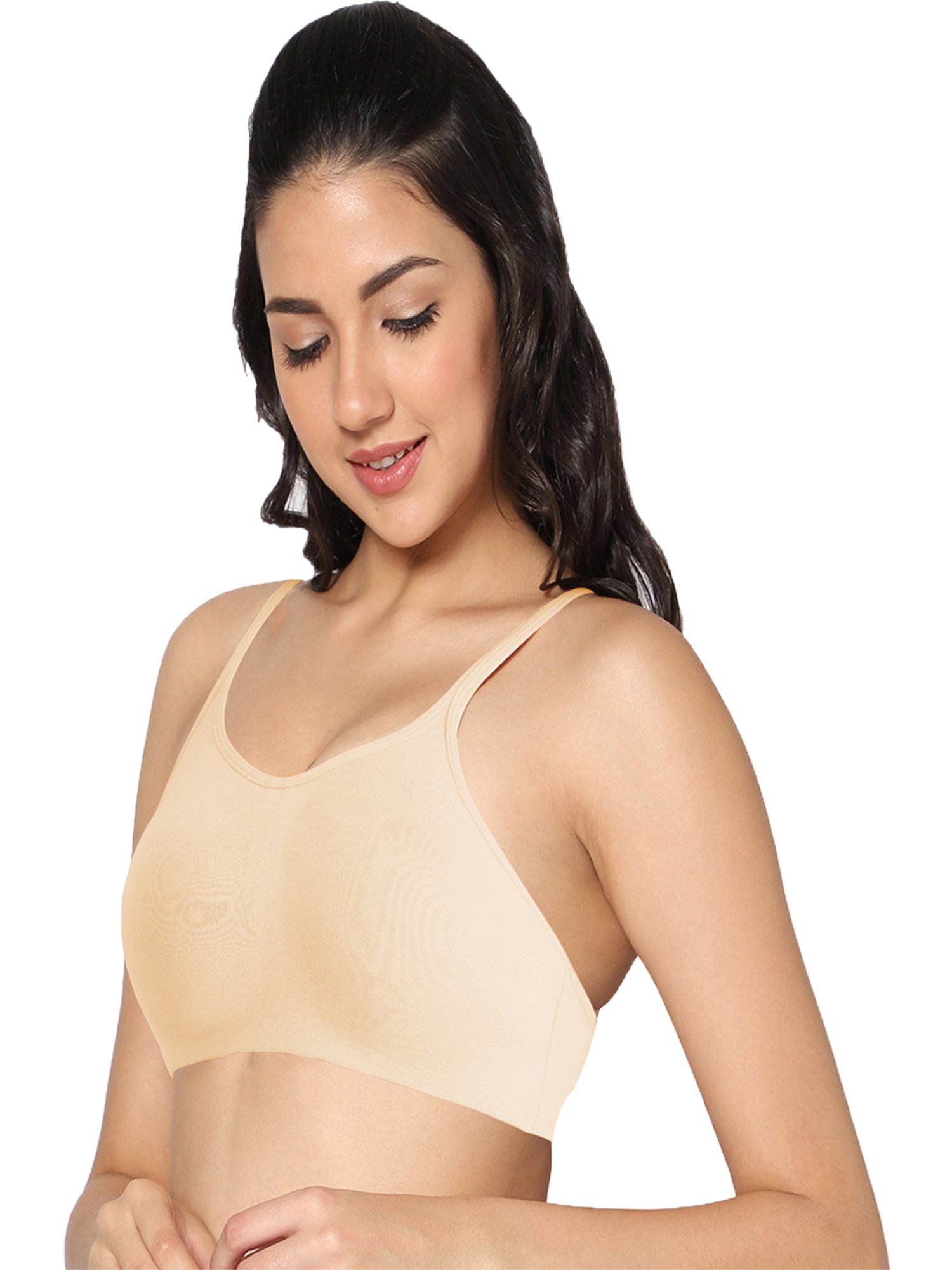 IN CARE Beige Sports Bra