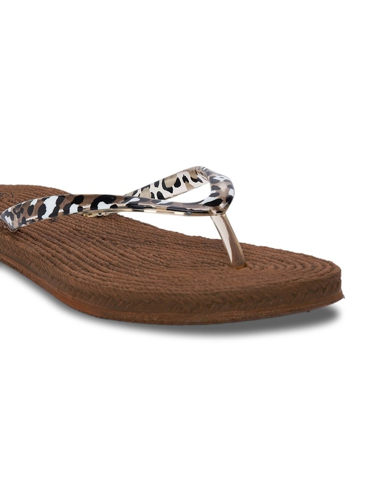 Forever Glam by Pantaloons Women's Brown Flip Flops