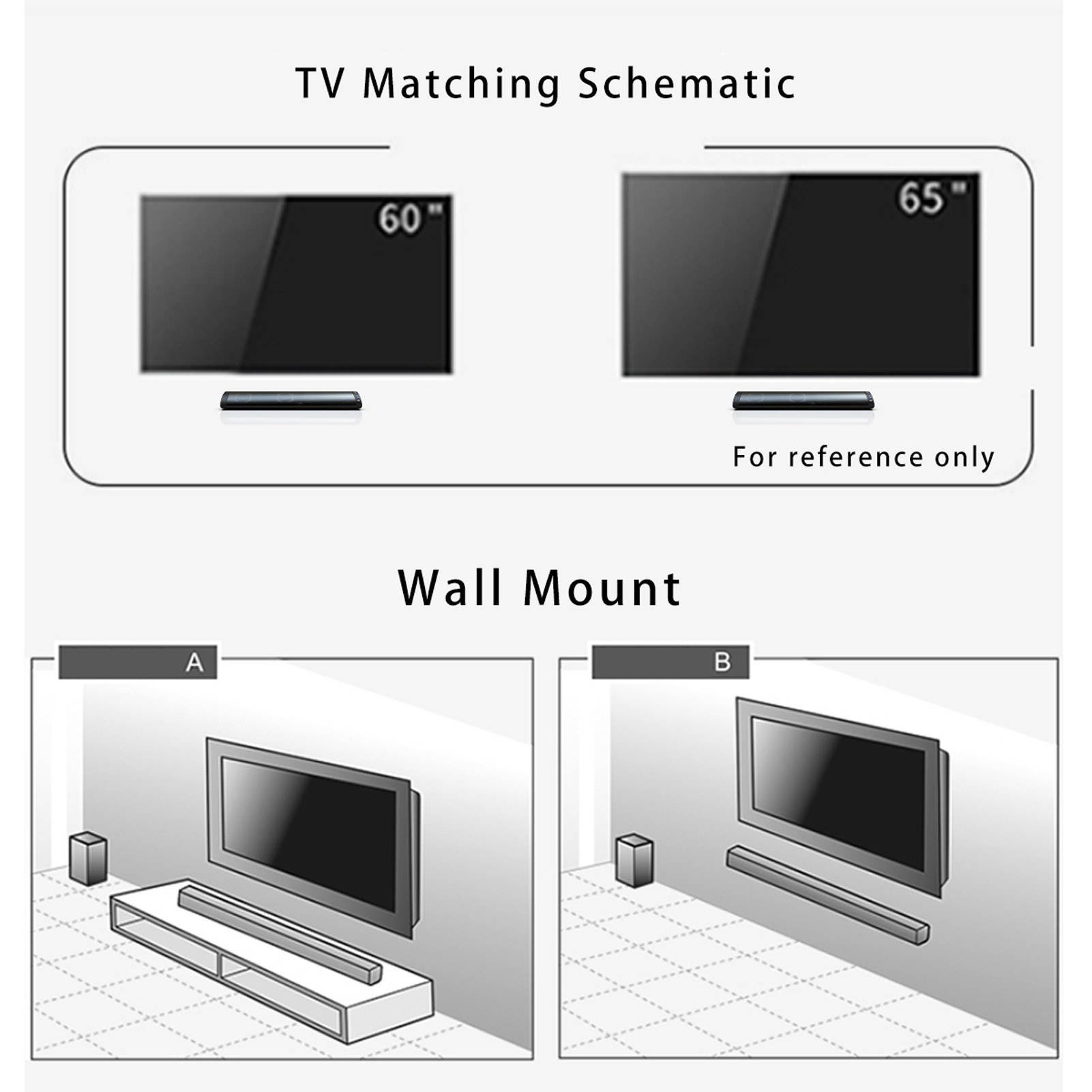 BS-41A Multifunction Sound Bar BT Speaker Home Theater Wall TV Surround Sound Sound-Stereo Wall-mounted Sound