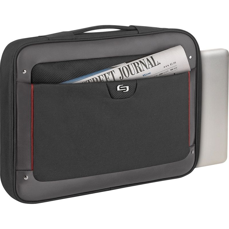 Solo Sterling STL140-4 Carrying Case (Briefcase) for 17.3" Notebook - Water Resistant Bottom - Vinyl, Polyester - Handle