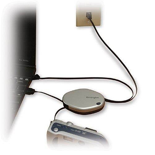 kensington pocketlink 3-in-1 ethernet/phone/usb cable for mac or pc (33129)