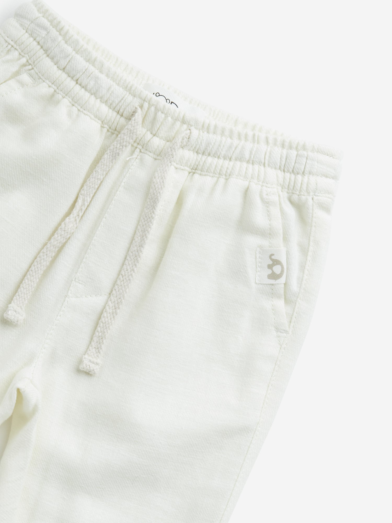 HOP Baby by Westside White Mid-Rise Cotton Blend Pants