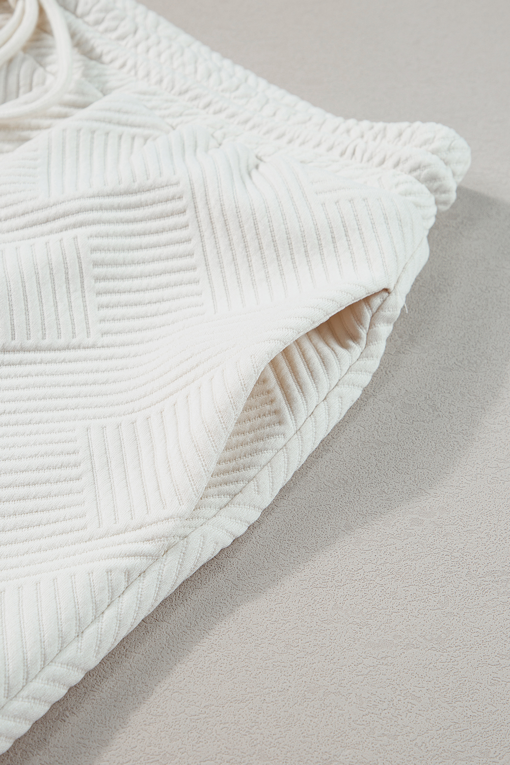 Rose Red Solid Waffle Knit Plus Size Two Piece Shorts Set