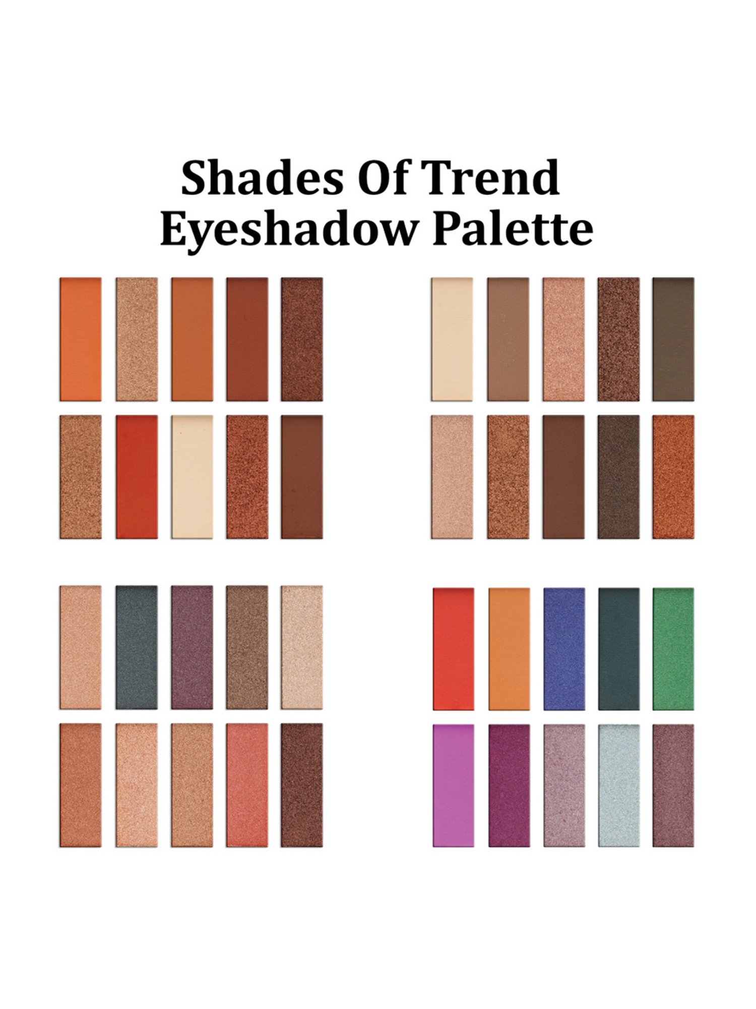 Glam21 Shades of Trend Eyeshadow Palette Shade 02 - 4 gm