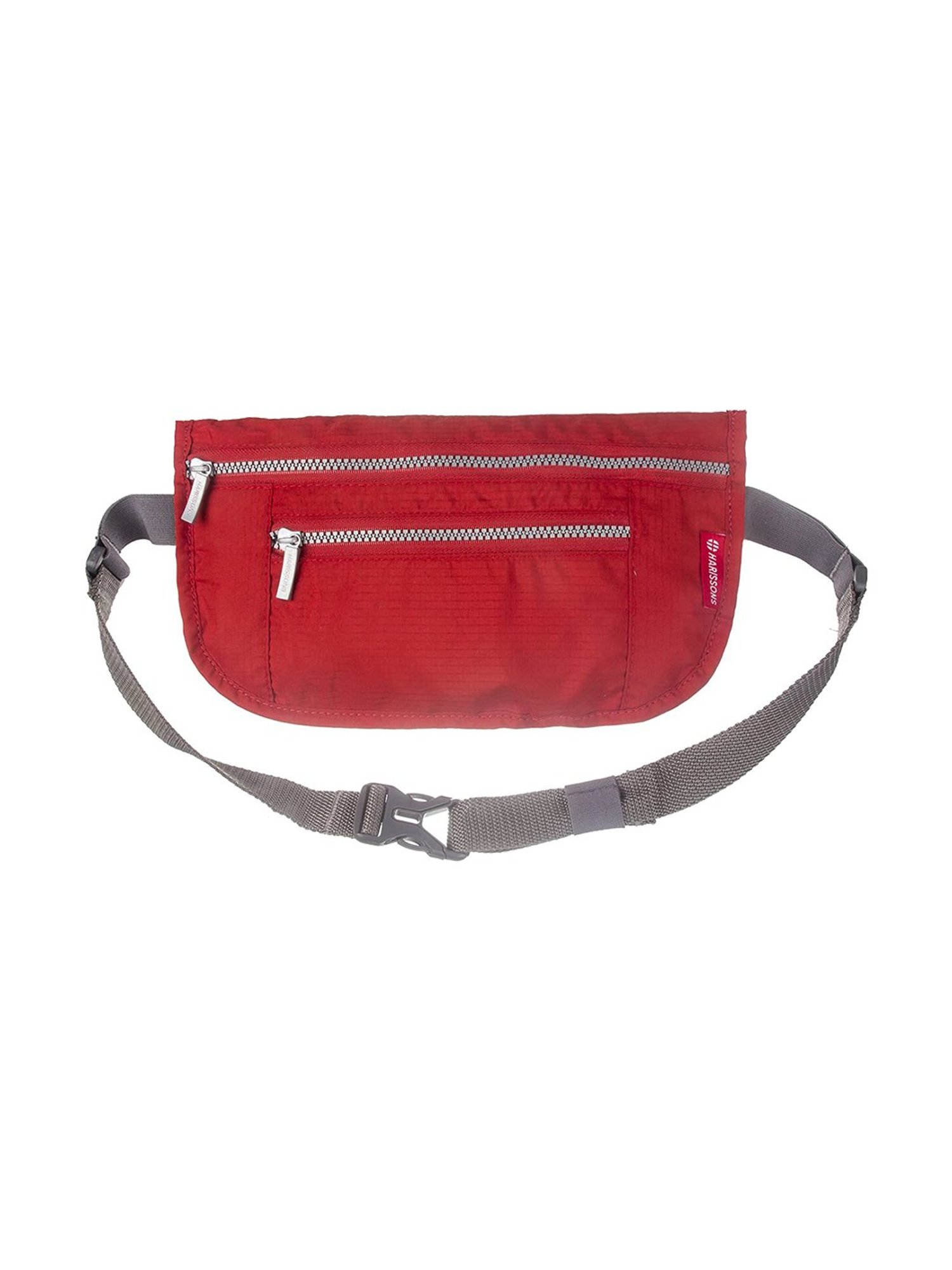 Harissons Red Textured Small Waist Bag