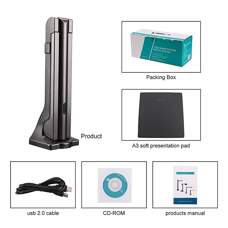 Portable USB Document Camera Scanner S600 withA3 Capture Size5 MegaPixel CMOS HighDefinition Digital Visual Presenter