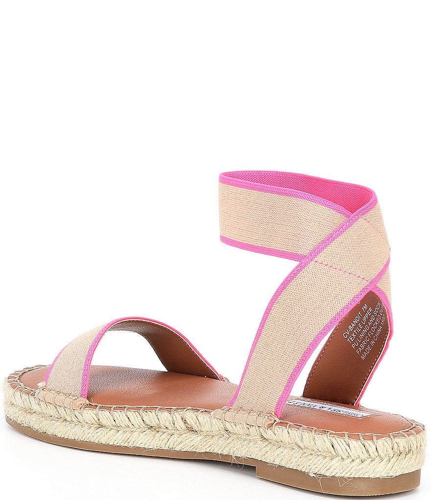 Chelsea & Violet Bandit Neon Ankle Strap Espadrille Flatform Sandals