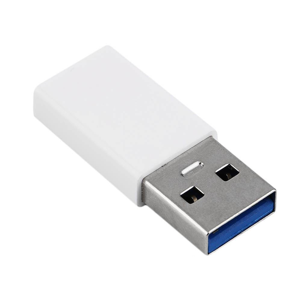 Portable USB 3.0 To USB 3.1 Type-C Adapter Converter Male To Female Converter white