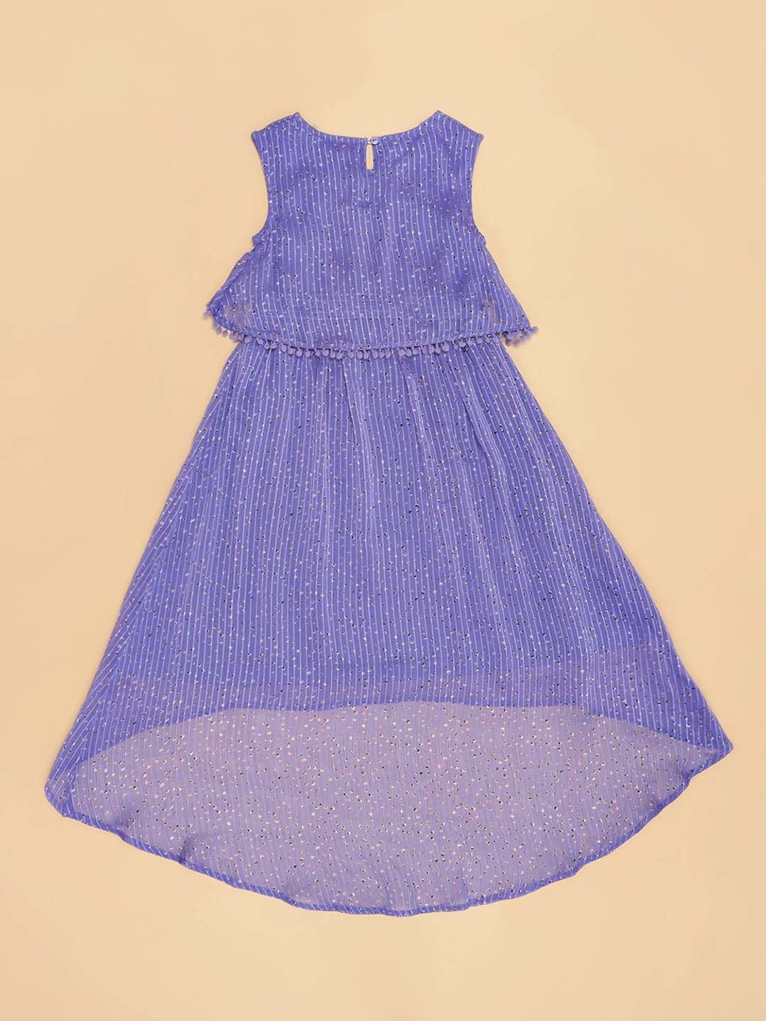 YU by Pantaloons Kids Lilac Striped Dress