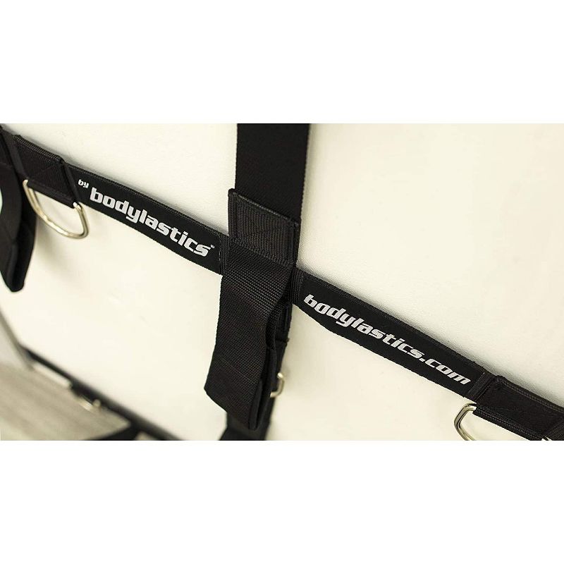 Bodylastics Ultra Anchor Door Attachment with 25 Durable Connectors for Anti Snap Resistance Bands Strength Training on Any Standard Door, Black