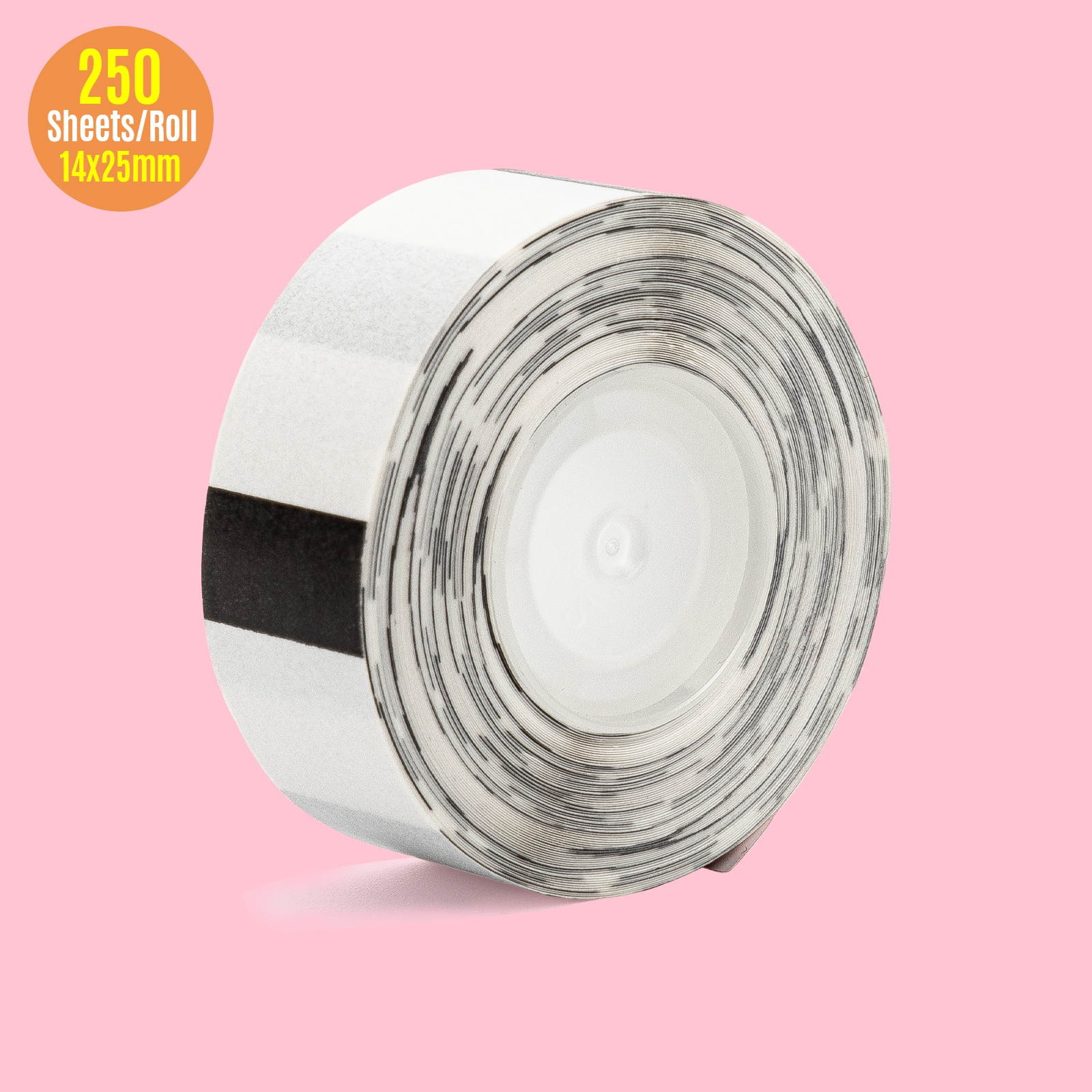 Aibecy Transparent Label Paper Self-Adhesive Thermal Paper Roll 14*25mm 250sheets/roll Compatible with Phomemo D30 Thermal Printer for Home Office Organization