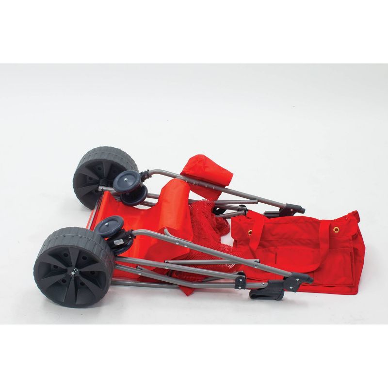 Wonder Wheeler Beach Standing Cart - Red - RIO Brands