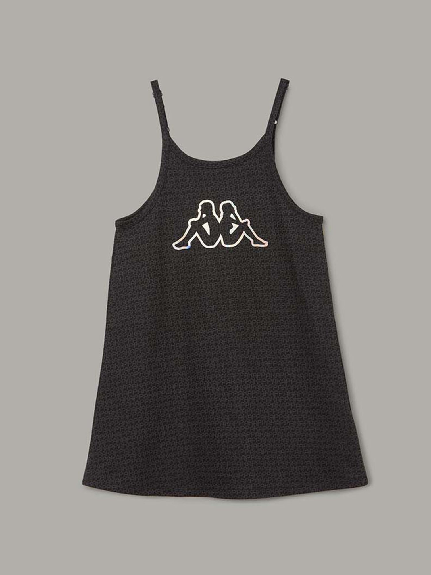 KAPPA Kids Black & White Cotton Printed Dress Set