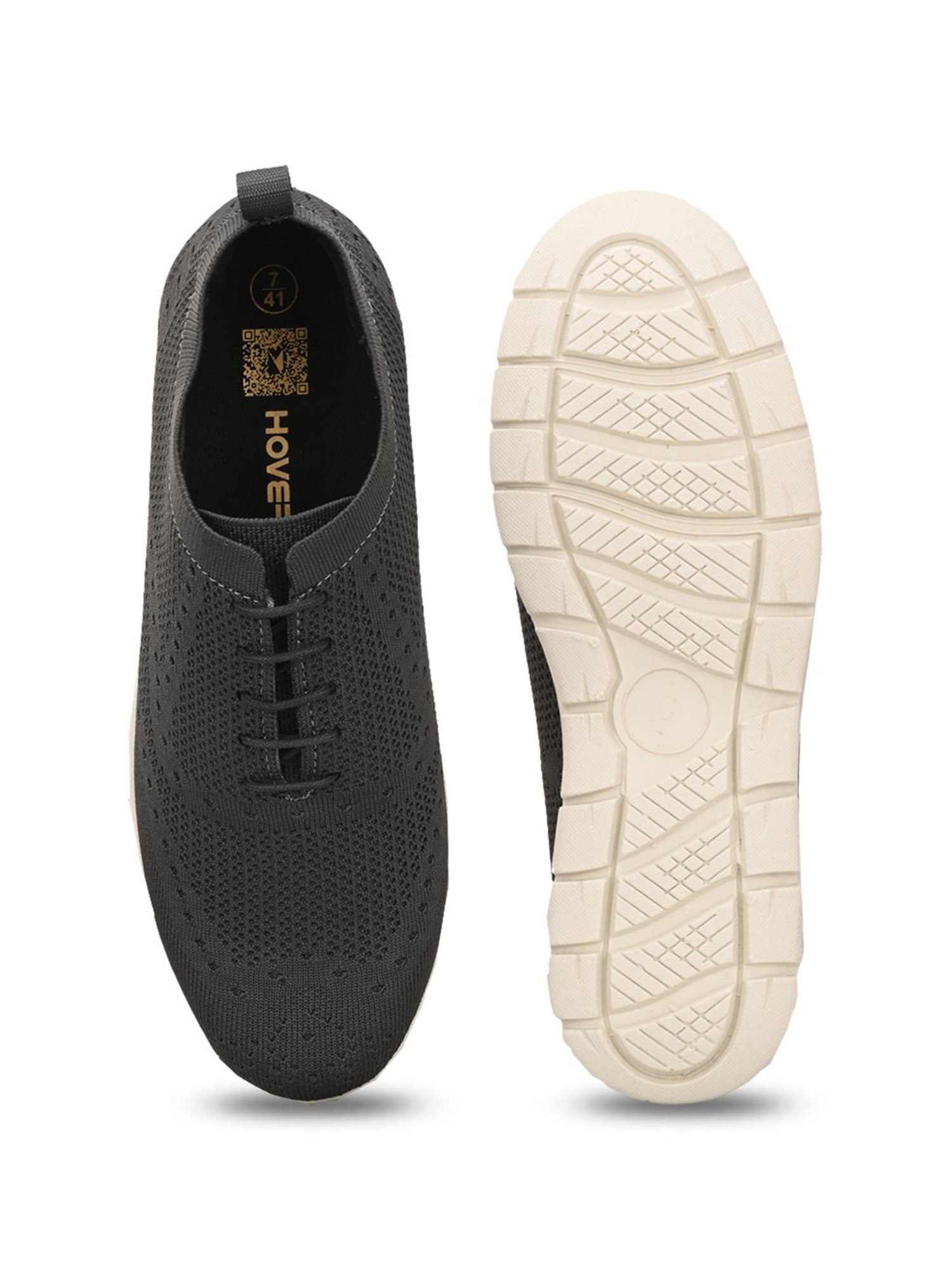 Hoversole Men's Lane Grey Brogue Shoes