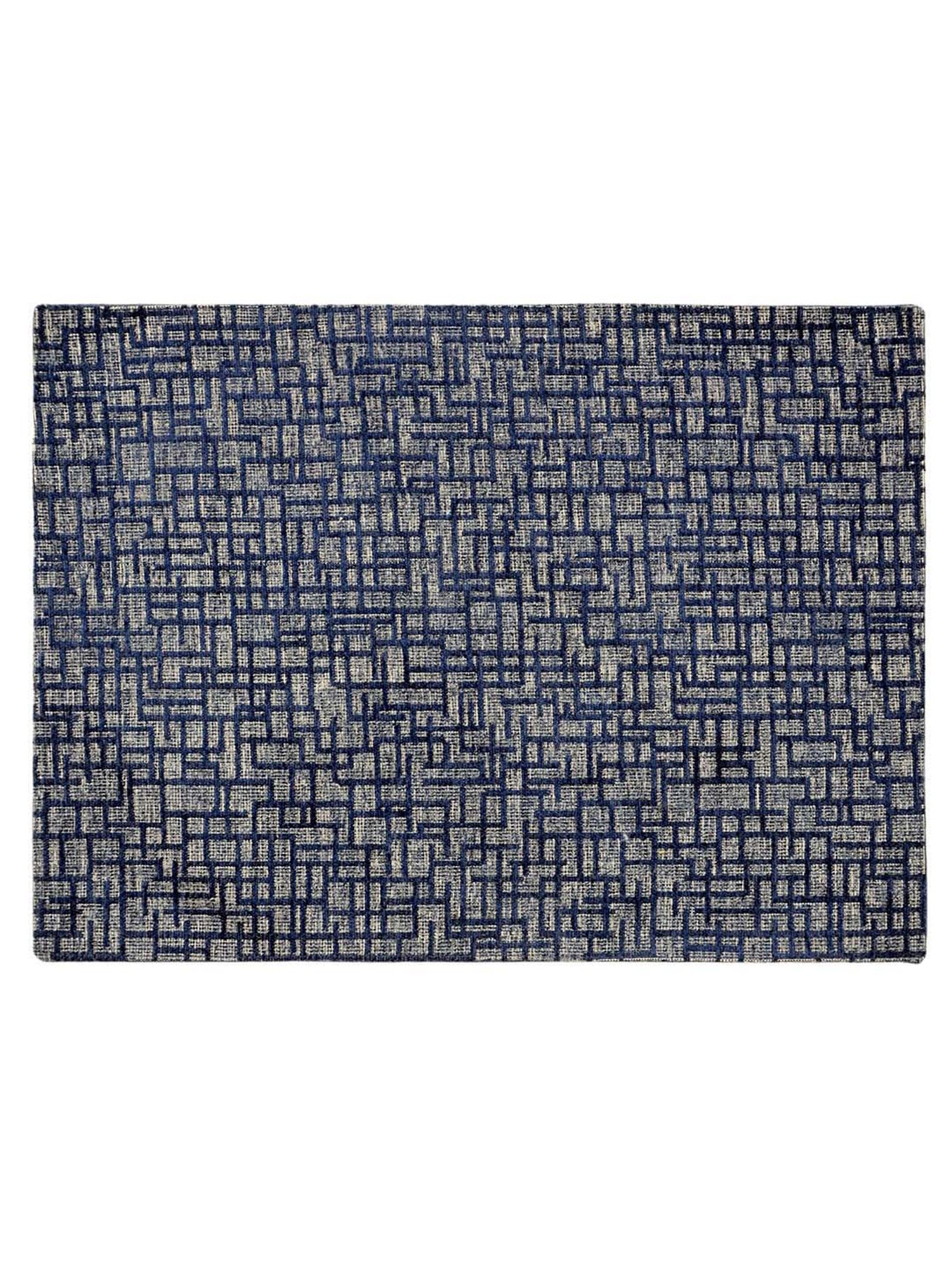 Saral Home Unique Blue Polyester 210 TC Placemats - Set of 6