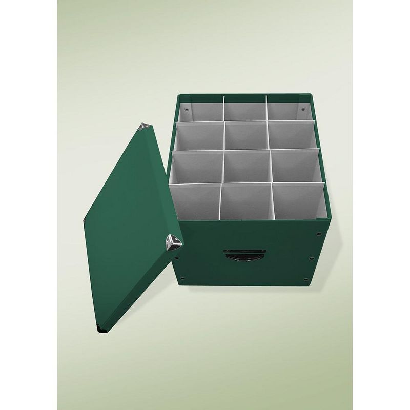 Byers Choice 17.5" Green Christmas Caroler Condo Storage Box