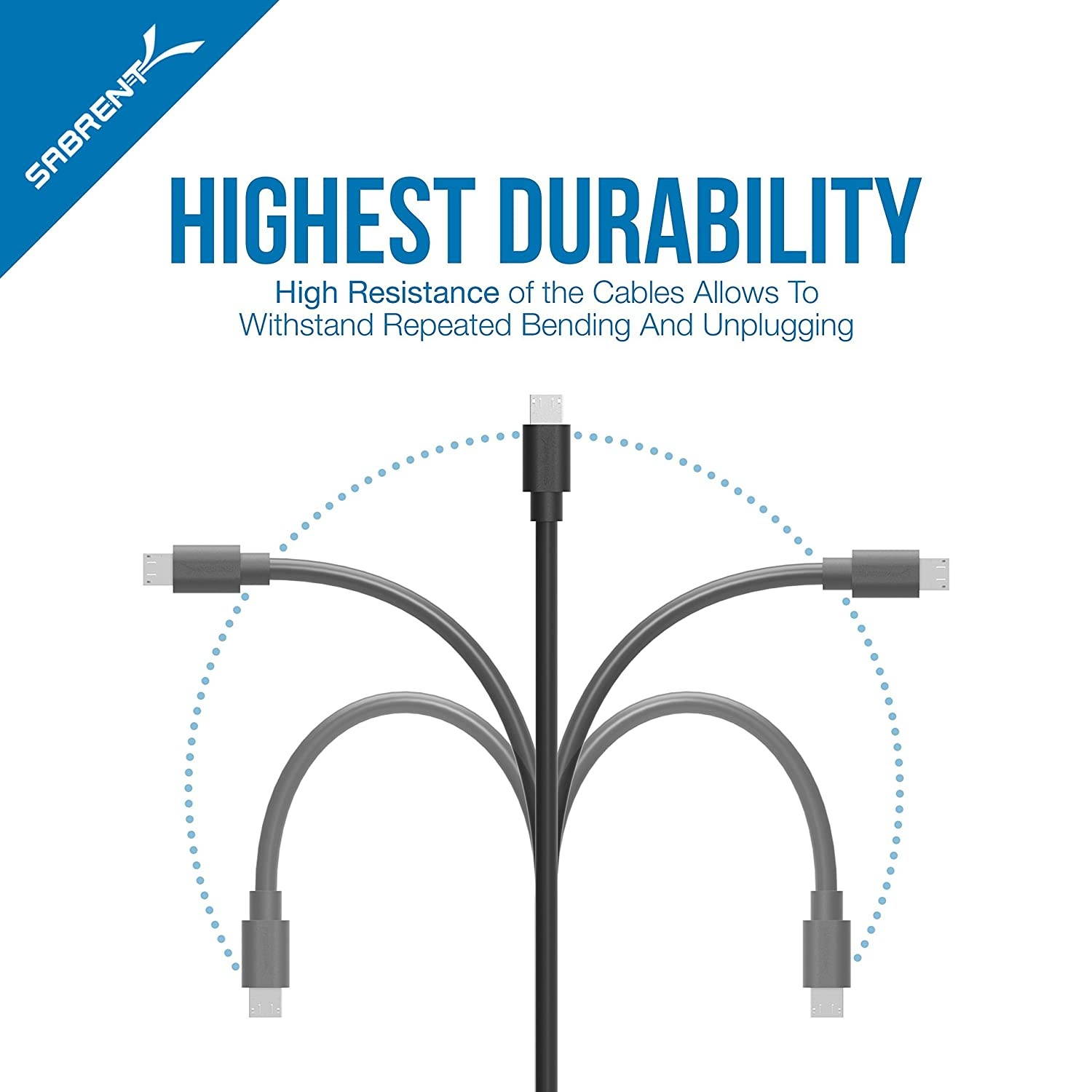 Sabrent 4-Port USB 2.0 Hub with Individual LED lit Power Switches + [6-Pack] 22AWG Premium 3ft Micro USB Cables High Speed USB 2.0 A Male to Micro B Sync and Charge Cables