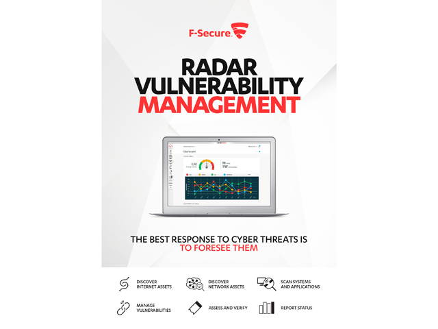 1 Year F-Secure Radar Cloud License (100-499 units required)