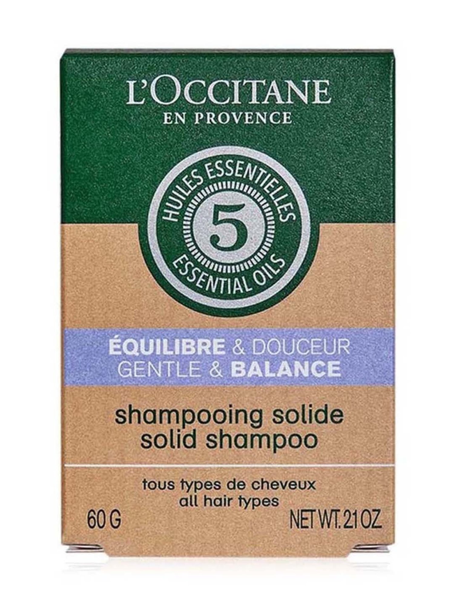 L'OCCITANE Gentle & Balance Solid Shampoo - 60 gm
