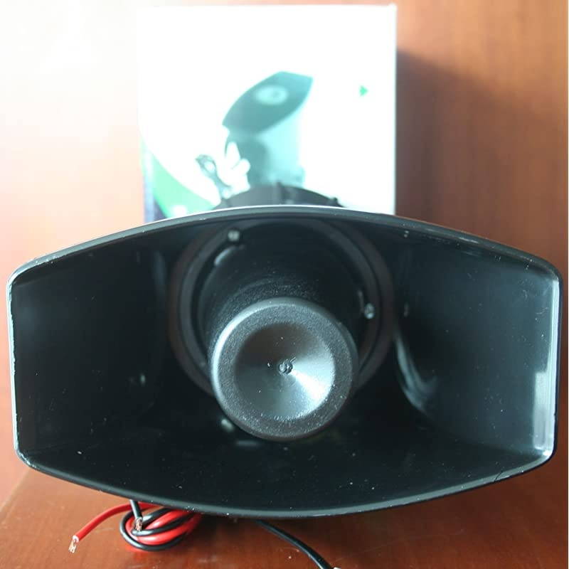 100 Watt Police Siren 5 Sound Emergency Vehicle Warning Speaker PA System Microphone 12v