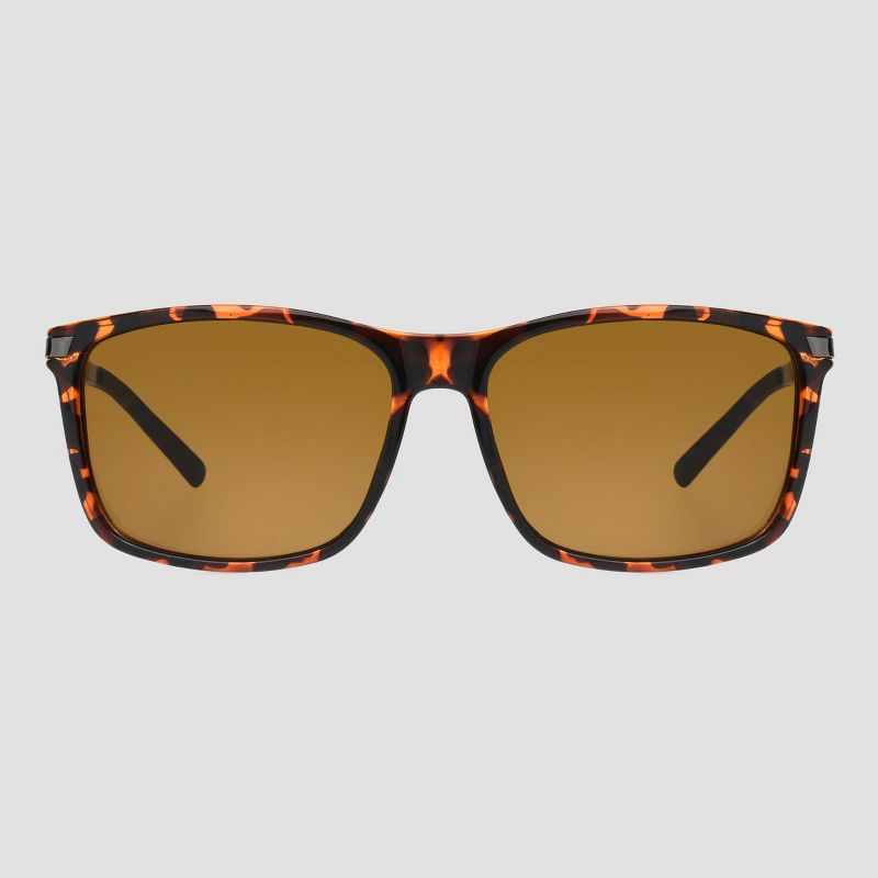 Men's Tortoise Shell Print Surfer Shade Driving Sunglasses - Foster Grant Brown
