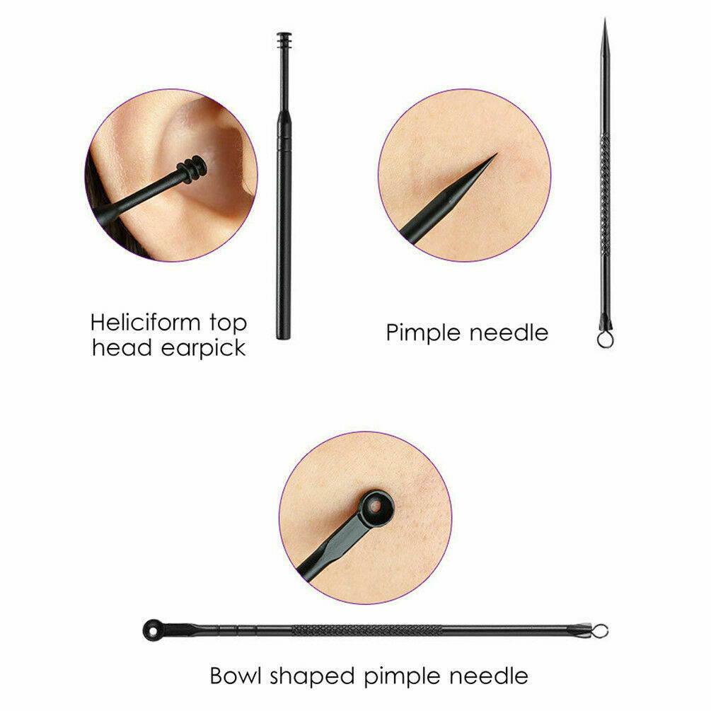 18PCS Manicure Pedicure Set Finger Toe Nail Clippers Scissors Grooming Kit Tool