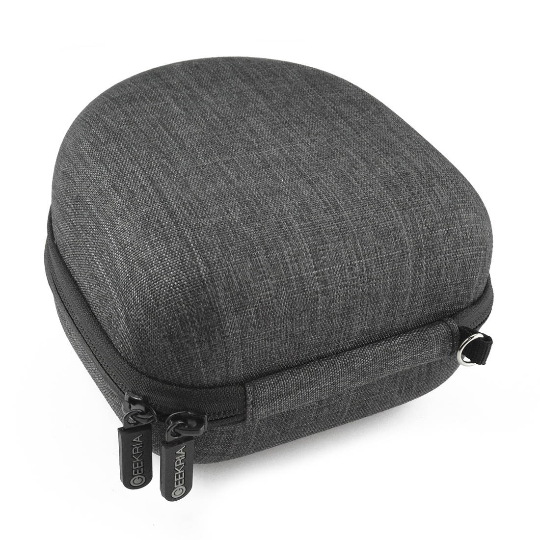 geekria ejb40 headphones carrying case for sony mdrv6, mdrv600, mdrv900hd, mdrv500, mdr7506 and more / hard shell headphone case / headset travel bag black fabric