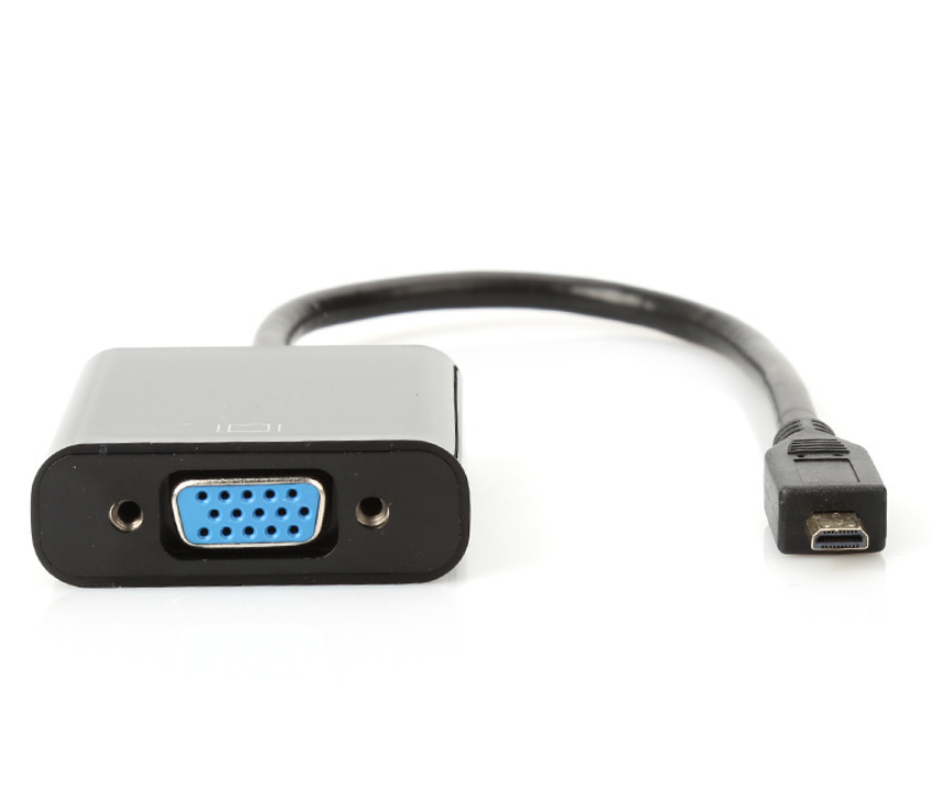 Micro HDMI to VGA Cable Adapter,Microhdmi to VGA with Audio