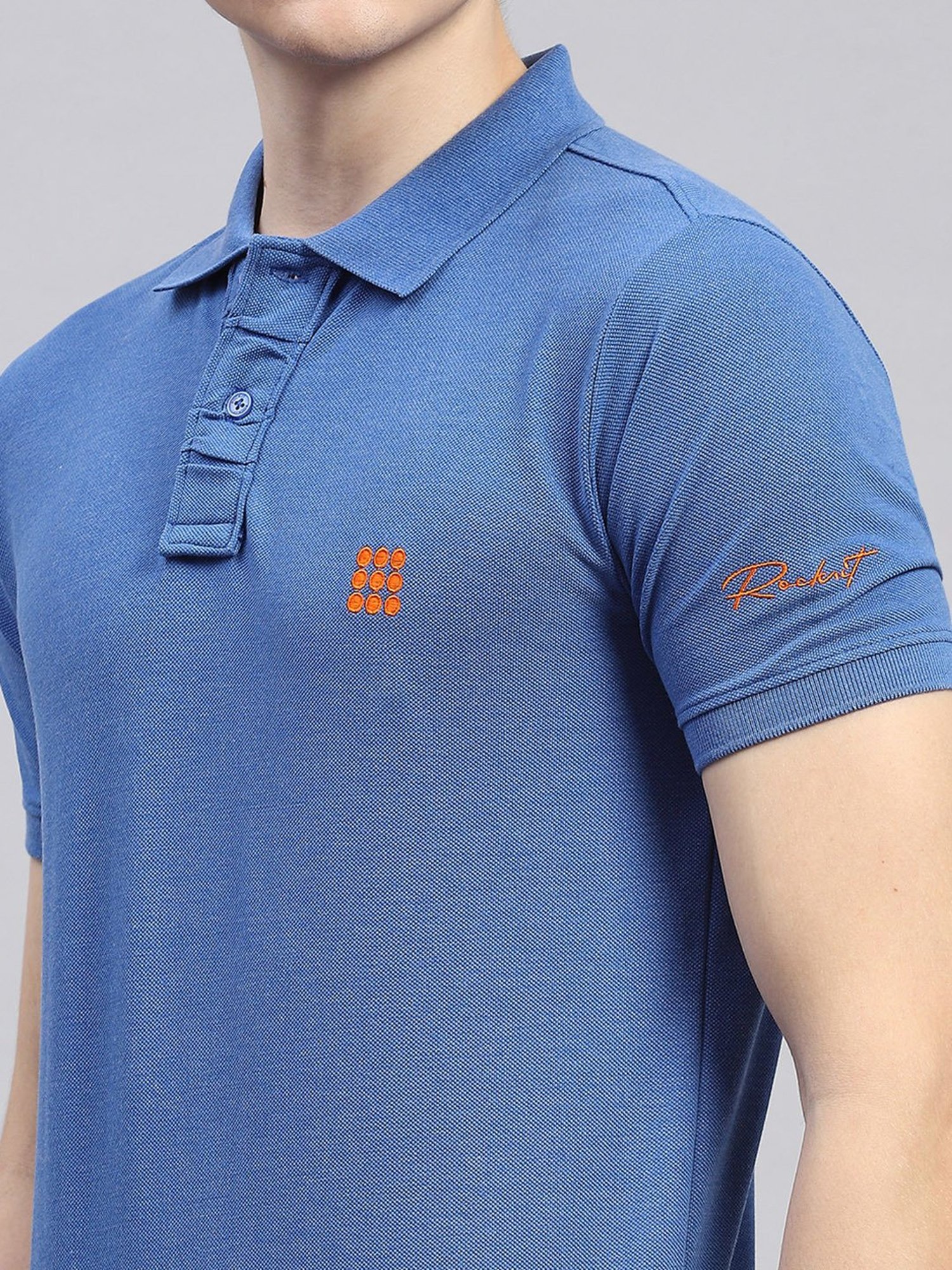 Rock.it Royal Blue Smart Fit Polo T-Shirt