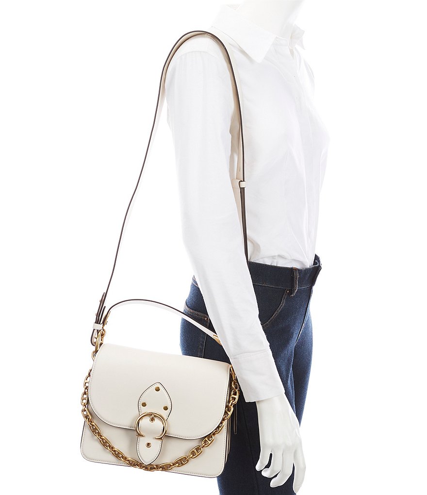 COACH Beat Leather Chain Shoulder Bag