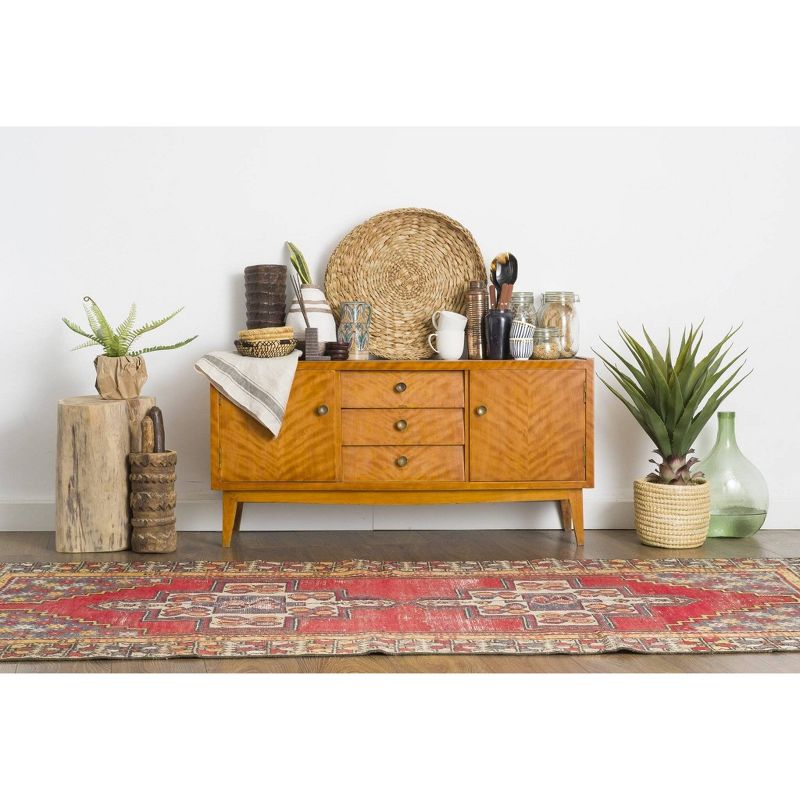 3'11"x8' Vintage One-of-a-Kind Gular Rug - Revival Rugs